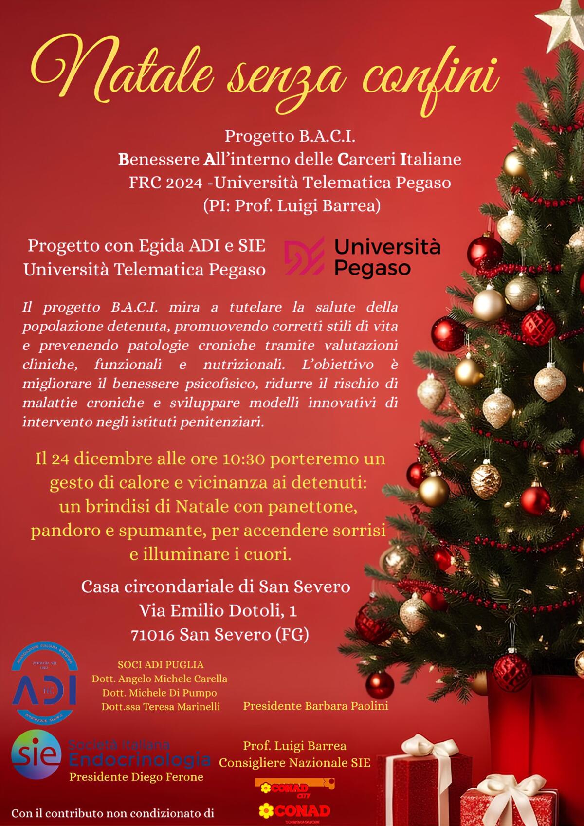 “Natale senza Confini”: il 24 dicembre nel carcere di San Severo prevenzione, ascolto e vicinanza - 