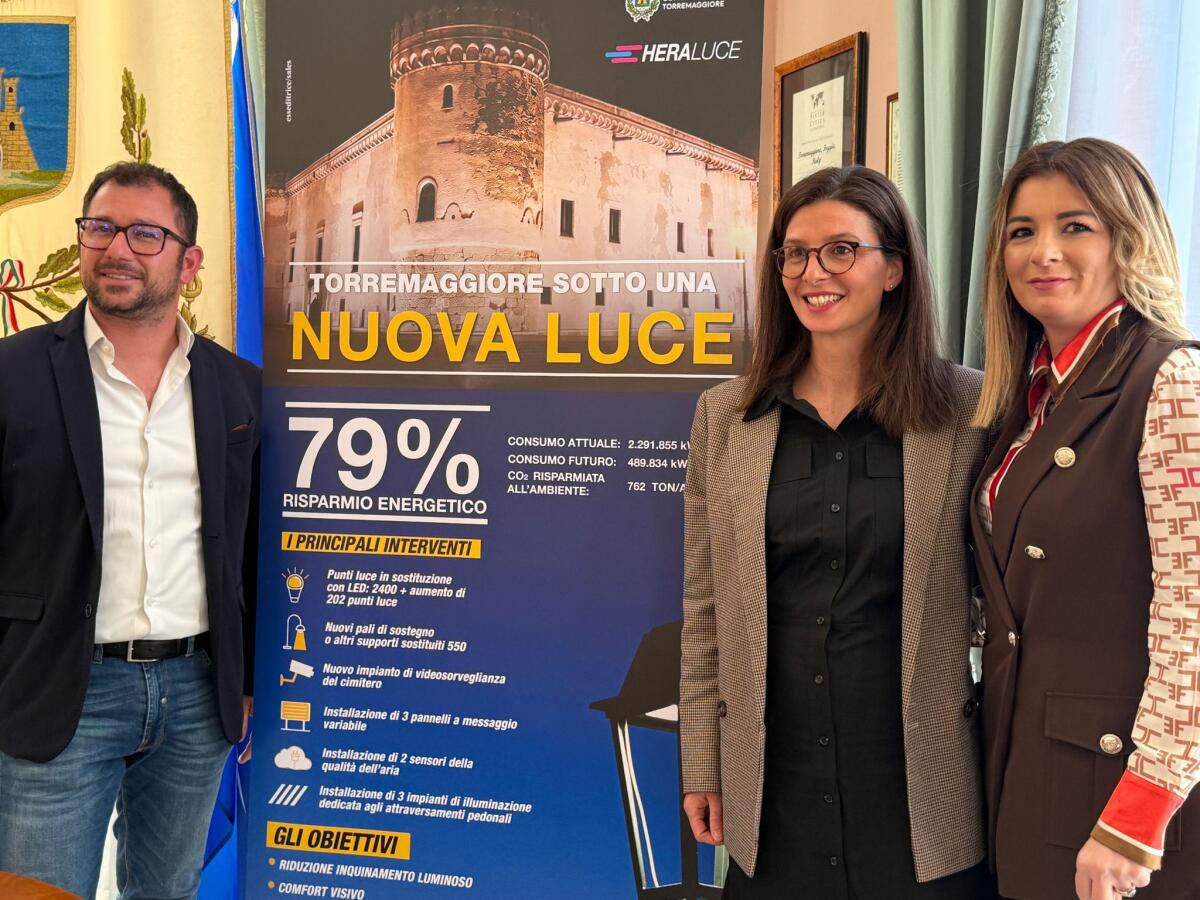 Torremaggiore: il Comune rinnova 2400 punti di illuminazione pubblica - 
