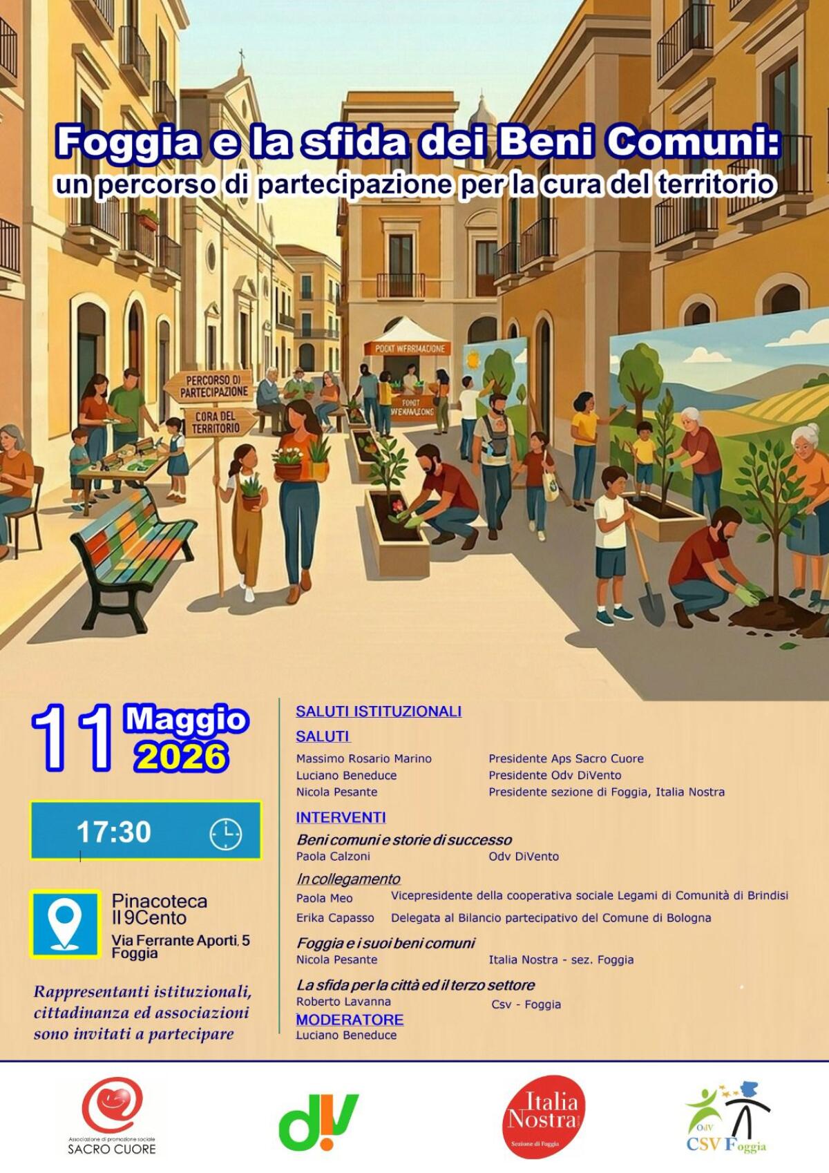 Foggia e la sfida dei Beni Comuni: un percorso di partecipazione per la cura del territorio - 
