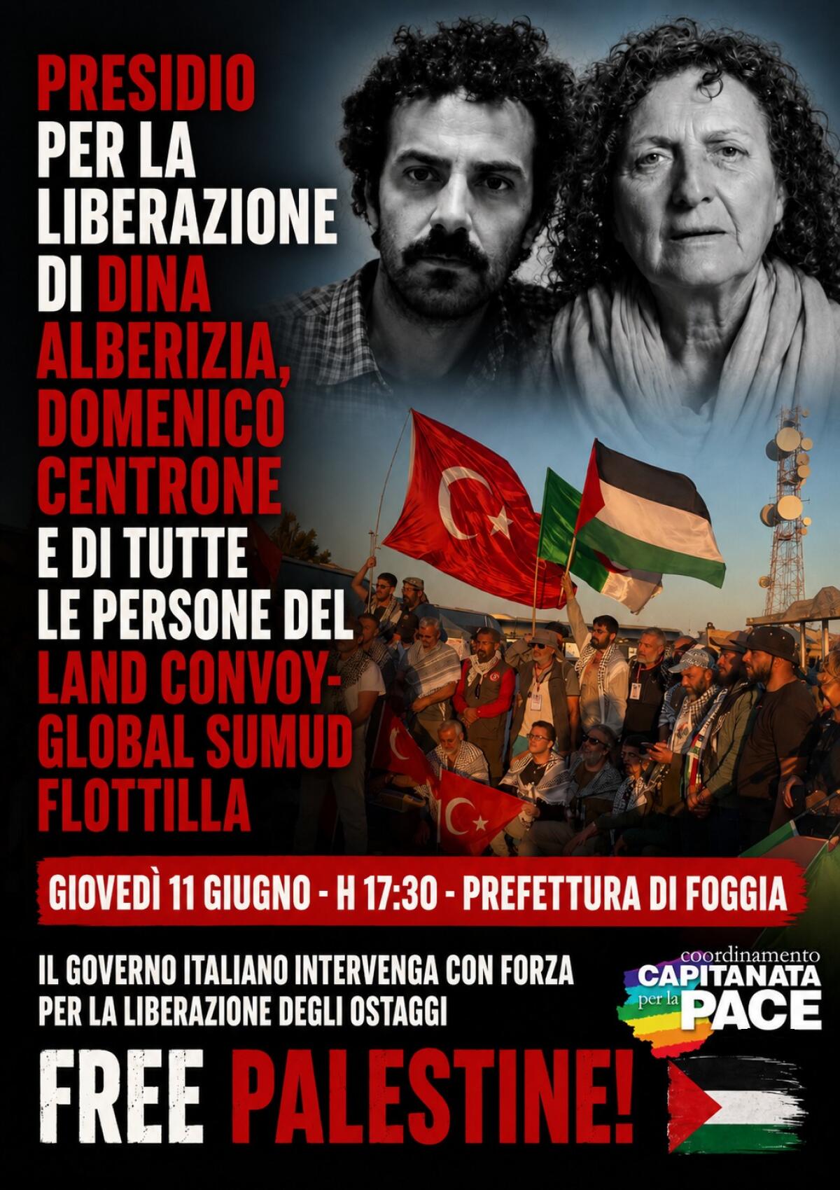 Foggia si mobilita per Dina Alberizia e Domenico Centrone: presidio domani davanti alla Prefettura - 
