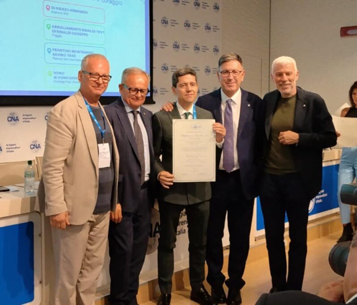 CNA porta a Roma la più antica impresa storica della città: Rinaldi 1931 premiata per gli 80 anni della Confederazione - 
